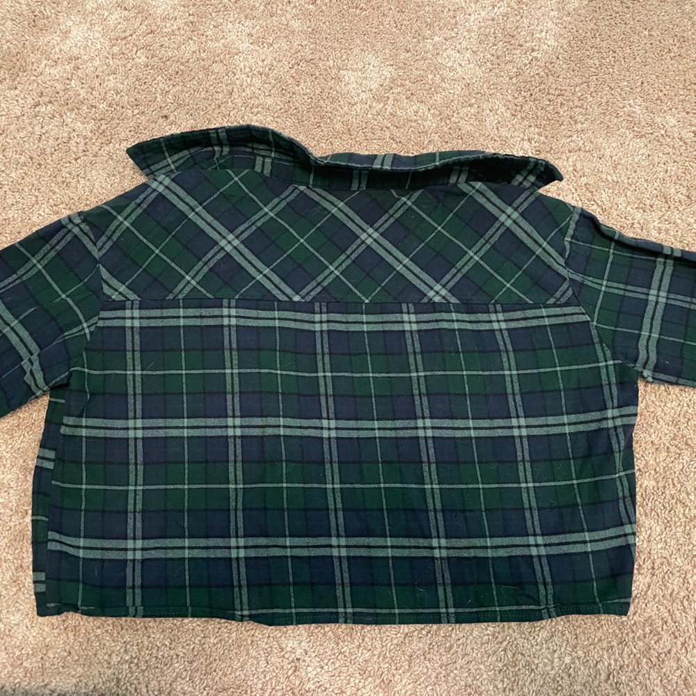 RSQ Collective Cropped Plaid Flannel - Picture 2 of 3